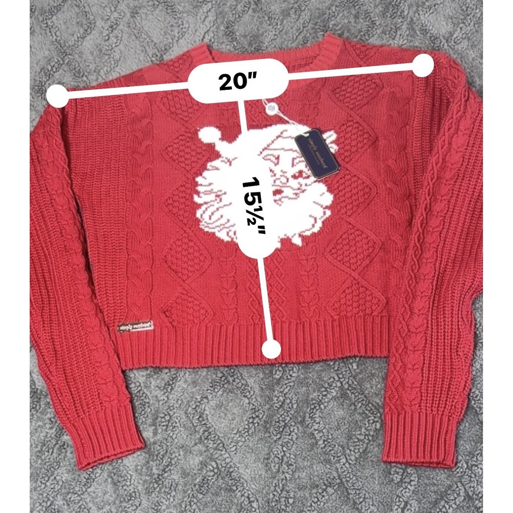 Simply Southern Sweater Womens XS Black Merry Christmas Holiday Pullover - Picture 7 of 10